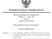 PERATURAN DAERAH KOTA PROBOLINGGO NOMOR 5 TAHUN 2010 TENTANG PENGELOLAAN SAMPAH