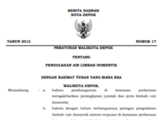 PERATURAN WALIKOTA DEPOK TENTANG PENGOLAHAN AIR LIMBAH DOMESTIK