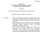 KEPUTUSAN MENTERI NEGARA LINGKUNGAN HIDUP NOMOR : KEP-51/MENLH/10/1995 TENTANG BAKU MUTU LIMBAH CAIR BAGI KEGIATAN INDUSTRI