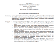 KEPUTUSAN MENTERI NEGARA LINGKUNGAN HIDUP NOMOR 112 TAHUN 2003 TENTANG BAKU MUTU AIR LIMBAH DOMESTIK