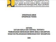 Spesifikasi Teknis Pembangunan Bendungan