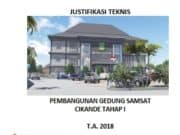 JUSTIFIKASI TEKNIS PEMBANGUNAN GEDUNG SAMSAT