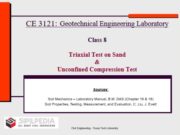 Triaxial Test on Sand & Unconfined Compression Test