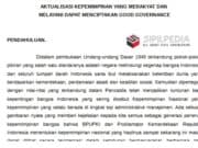 AKTUALISASI KEPEMIMPINAN YANG MERAKYAT DAN MELAYANI DAPAT MENCIPTAKAN GOOD GOVERNANCE