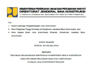 Surat Edaran Direktur Jenderal Bina Konstruksi Nomor 98/SE/Dk/2022