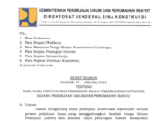 Surat Edaran Direktur Jenderal Bina Konstruksi Nomor 73/SE/Dk/2023