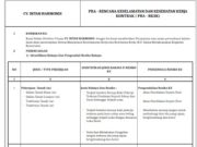 PRA – RENCANA KESELAMATAN DAN KESEHATAN KERJA KONTRAK ( PRA – RK3K)