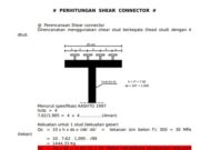PERHITUNGAN SHEAR CONNECTOR