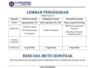 RENCANA MUTU KONTRAK SID PENGENDALIAN BANJIR SUNGAI