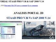 TUTORIAL STAAD PRO V.8i & SAP 2000 V.14