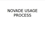 NOVADE USAGE PROCESS