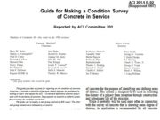 ACI 201.1 R-92 Guide for Making a Condition Survey of Concrete in Service