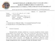 Surat Edaran Petunjuk Mekanisme Pengukuran dalam Rangka Pengembalian Batas Bidang Tanah