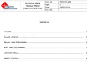 PROSEDUR KERJA PONDASI TRAFO (TRAFO FOUNDATION)