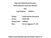 Metode Pelaksanaan Konstruksi Jembatan