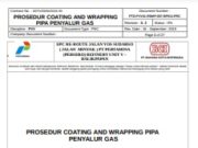 PROSEDUR COATING AND WRAPPING PIPA PENYALUR GAS