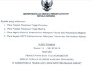 Surat Edaran Tentang Penggunaan Baja Tulangan Beton Sesuai dengan SNI di Kementerian PUPR