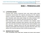 Usulan Teknis Survey Kondisi Jalan,Jembatan Dan Lereng