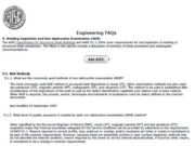 Welding Inspection and Non-destructive Examination (NDE) – FAQ09
