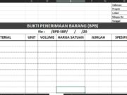 Bukti Penerimaan Barang Harian