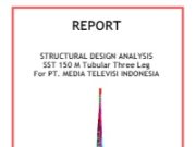 STRUCTURAL DESIGN ANALYSIS SST 150 M Tubular Three Leg