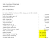 PERHITUNGAN STRUKTUR Jembatan Gantung