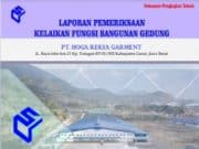 Laporan Pemeriksaan Kelaikan Fungsi Bangunan Gedung