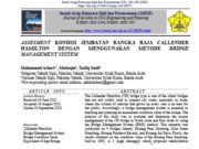 ASSESMENT KONDISI JEMBATAN RANGKA BAJA CALLENDER HAMILTON DENGAN MENGGUNAKAN METODE BRIDGE MANAGEMENT SYSTEM