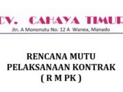 RENCANA MUTU PELAKSANAAN KONTRAK ( RMPK )