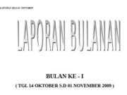 Contoh Laporan Bulanan MK Pembangunan RSUD