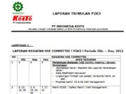 LAPORAN TRIWULAN P2K3