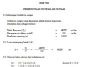 PERHITUNGAN OUTFALL KE SUNGAI