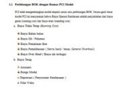 Perhitungan BOK dengan Rumus PCI Model