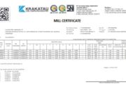 MILL CERTIFICATE BAJA PROFIL WFL
