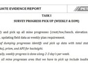 SURVEY PROGRESS PICK UP (WEEKLY & EOM)