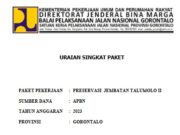 URAIAN SINGKAT PAKET PEKERJAAN PRESERVASI JEMBATAN