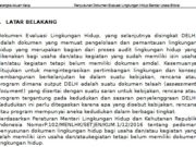 Kerangka Acuan Kerja Penyusunan Dokumen Evaluasi Lingkungan Hidup Bandar Udara