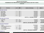 RAB PENGEMBANGAN DAN PEMELIHARAAN SISTEM INFORMASI PENGELOLAAN TIKET X-TRAVEL