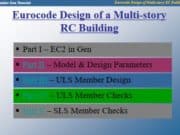 Eurocode Design of a Multi-story RC Building