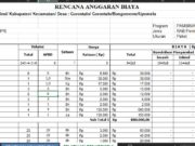 RAB Pelatihan Lembaga