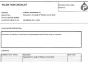 Validation Checklist Pipeline Anchorblock