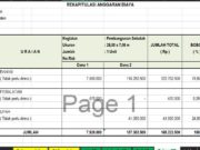 RAB dan GAMBAR SD KELAS JAUH DAN MEUBILAIR Ukuran 28 x 7 m