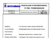METODE PEMASANGAN PENSTOK PEKERJAAN HYDROMEKANIKAL PLTMH