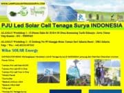 PJU Led Solar Cell Tenaga Surya INDONESIA