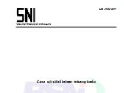 SNI Cara uji sifat tahan lekang batu