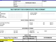 Form-TEST TEKAN FIRE HYDRANT