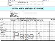 Form-test report for merger Insulasi Listrik