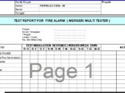 Form-test report for FA