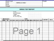 Form-Wiring test report
