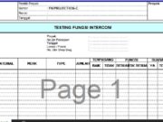 Form-Testi fungsi intercom